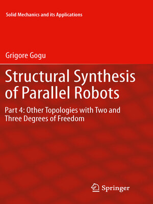 cover image of Structural Synthesis of Parallel Robots